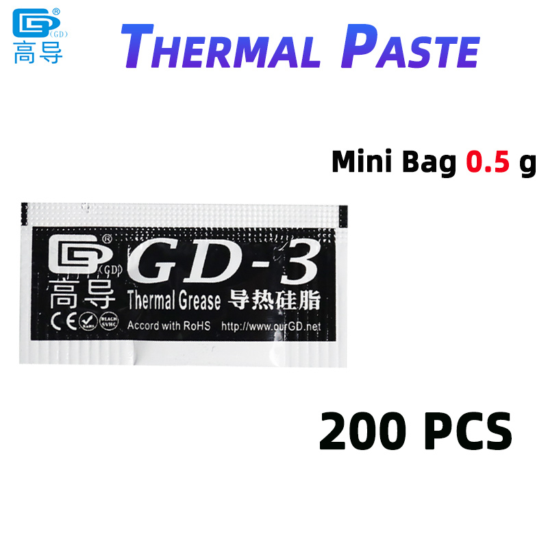 Netto gewicht 0,5 gram, 200 st - Thermal Paste recensie en prijs