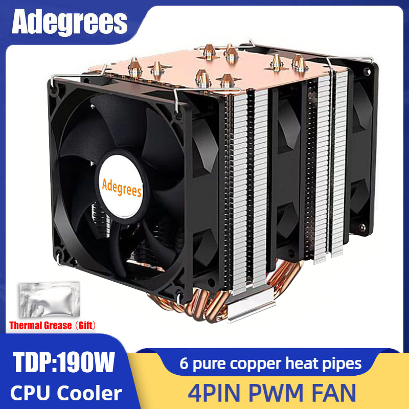 6 Heatpipe CPU Koeler 4Pin PWM - Cpu Heatsink recensie en prijs