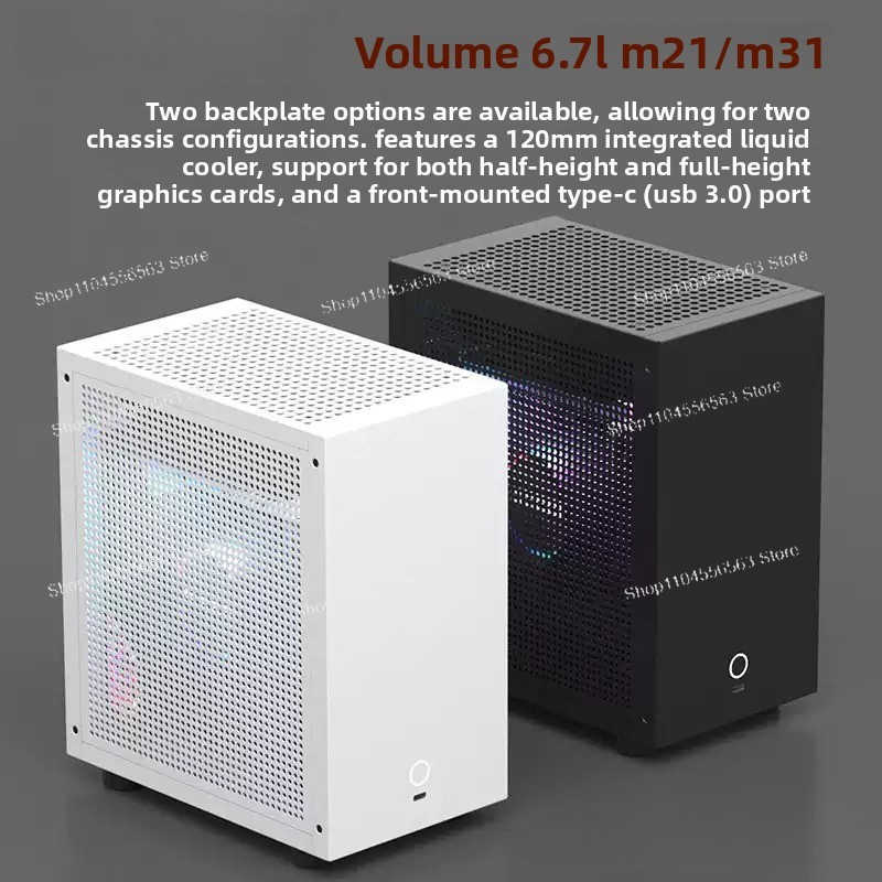 M21 / M31 Mini ITX computerkas - Aio Liquid Cooler recensie en prijs